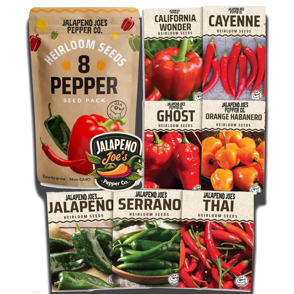 Organic Heirloom Pepper Seeds by Jalapeno Joes Pepper Co.!